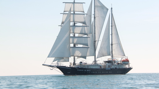 Luxury sailing cruise on a boutique ship of only 18 cabins