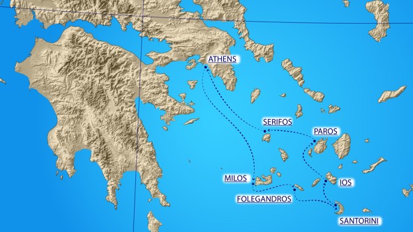 Southern Cyclades Cruise. Diving Tour Plus